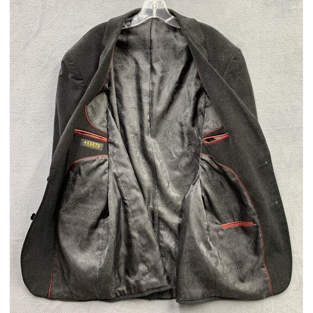 Andrew Fezza Assets Velour Two Button Blazer Mens… - image 5